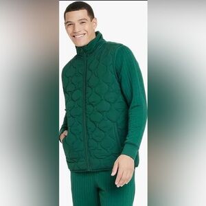 Goodfellow & Co Green Quilted Vest Size XL